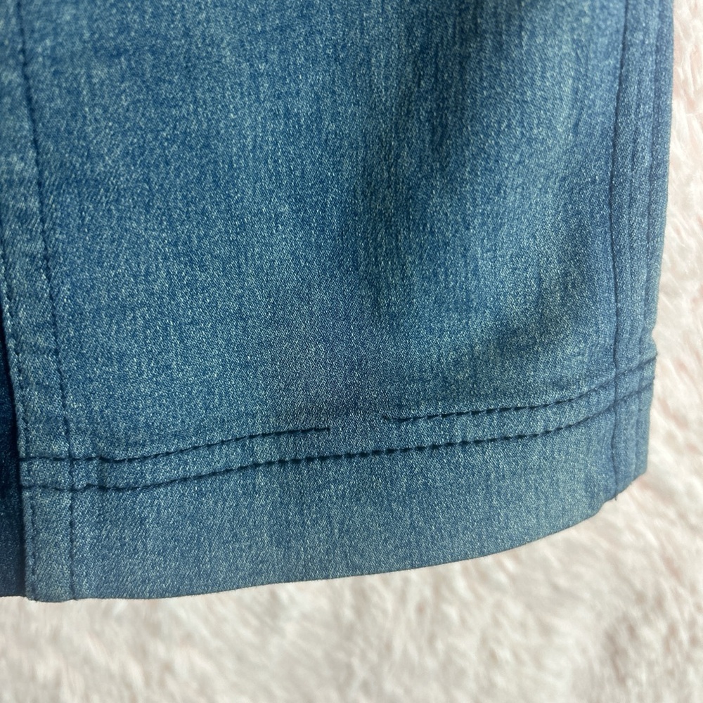 Free People Denim Two-Tone Skirt - Picture 7 of 8
